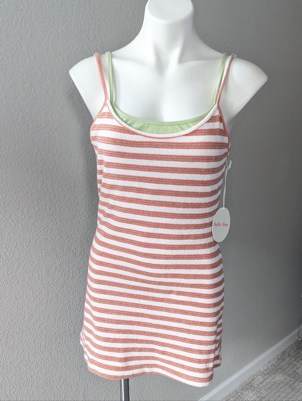 Bailey Rose Terry Cloth Coverup Dress With Tank
